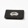 Toppa con occhiello [30 x 30 mm] – nero/argento effetto metallizzato,  thumbnail number 2