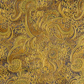 jacquard abbigliamento, paisley effetto metallizzato – oro/nero, 