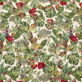 jacquard gobelin palma Monstera – verde/rosso, 