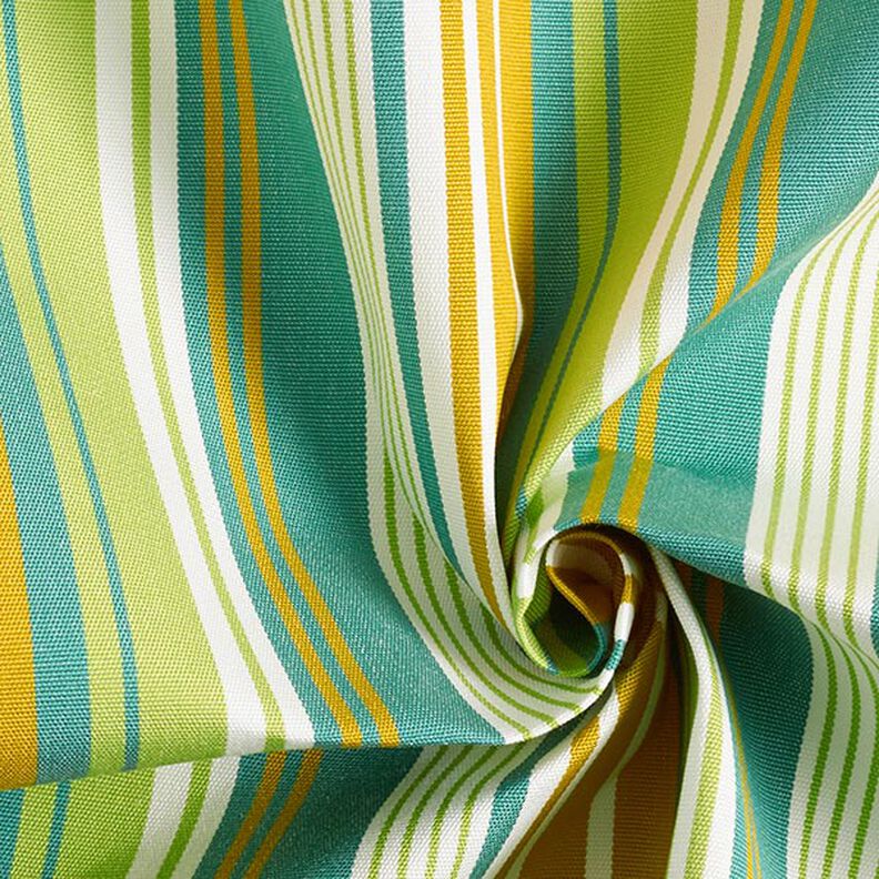 tessuto per tende da sole righe assortite – senape/verde chiaro,  image number 4