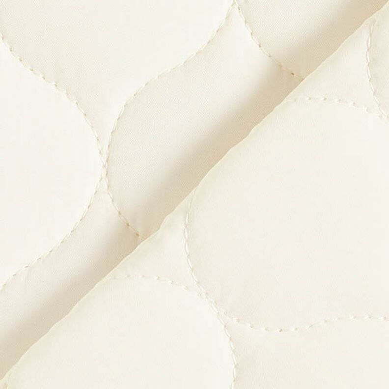 tessuto trapuntato Motivo circolare – bianco lana,  image number 4