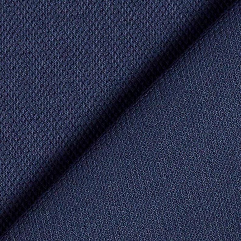 Jersey di cotone piqué fine – blu marino,  image number 3