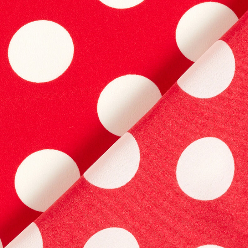 tessuto increspato pois [2,5 cm] – rosso,  image number 4