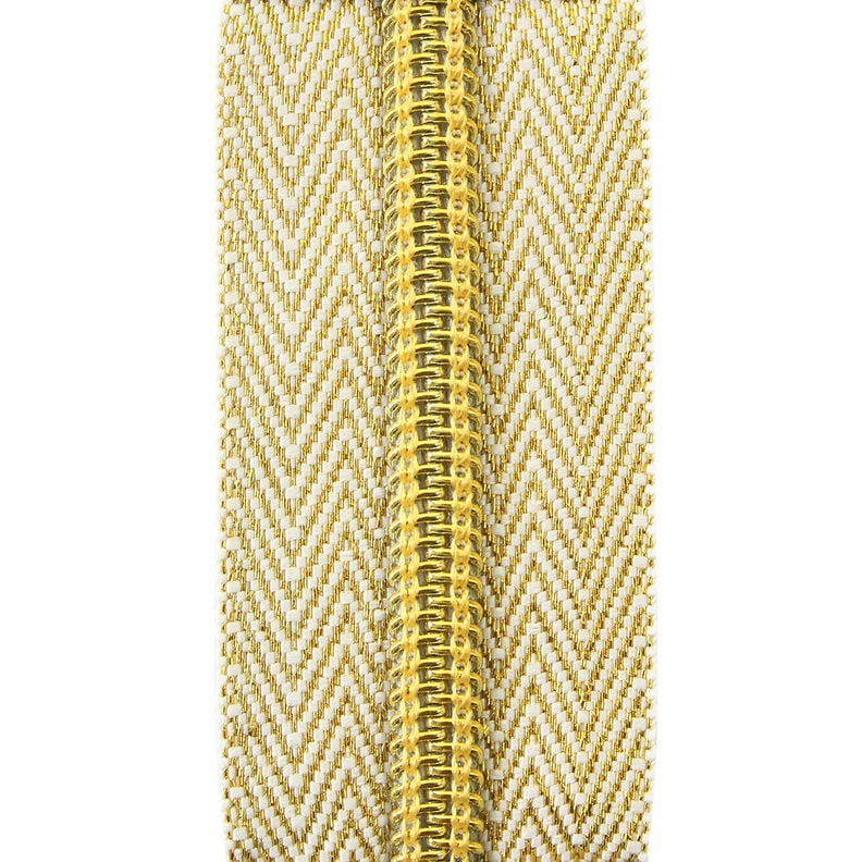 cerniera lampo senza fine | Prym – oro effetto metallizzato,  image number 1