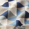 tessuto arredo mezzo panama triangoli – blu,  thumbnail number 2