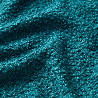 Maglia bouclé liscia – petrolio chiaro, 