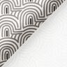 tessuto arredo mezzo panama Archi minimalisti – bianco/grigio,  thumbnail number 4