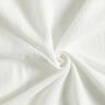 mussolina / tessuto doppio increspato Jacquard Fiori – bianco lana,  thumbnail number 4