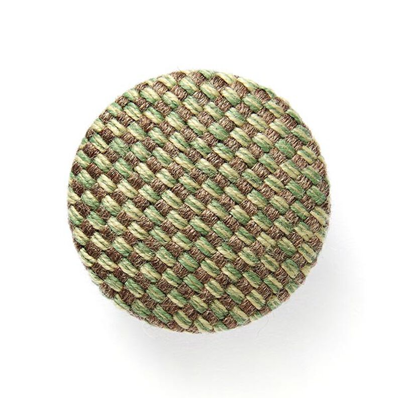 bottone rivestito - tessuto arredo da esterni Agora Bruma - verde oliva chiaro,  image number 1