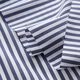 tessuto per camicette, strisce verticali – bianco/blu marino,  thumbnail number 3