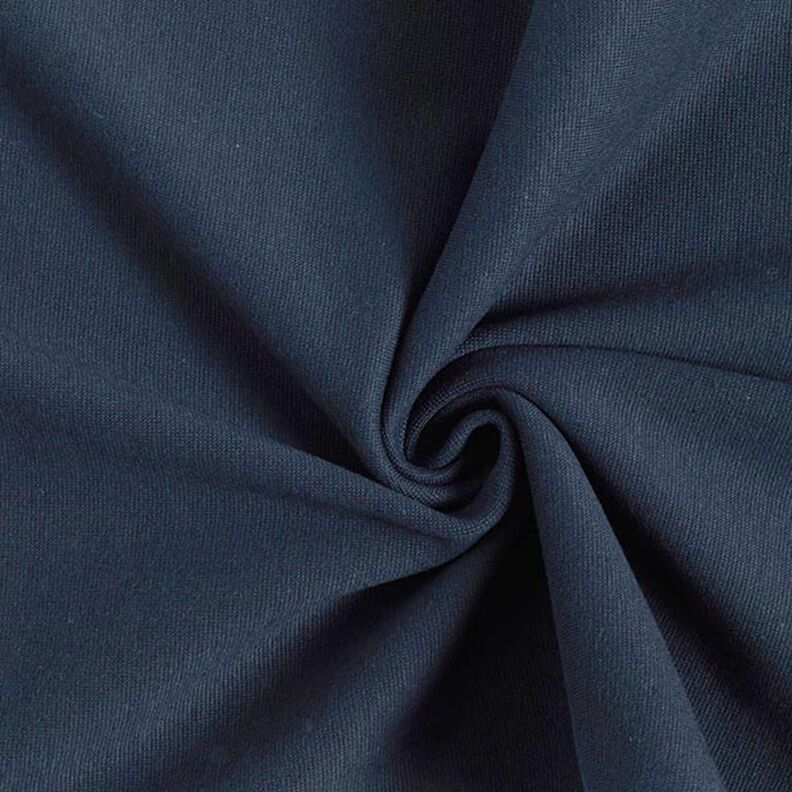 tessuto per bordi e polsini tinta unita – blu notte,  image number 1