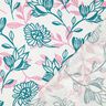misto lino viscosa Fiori | Poppy Fabrics – avorio/turchese,  thumbnail number 4