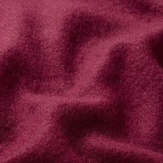 tessuto follato misto lana, tinta unita – rosso Bordeaux, 