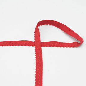 Fettuccia elastica per bordi in pizzo [20 mm] – rosso, 