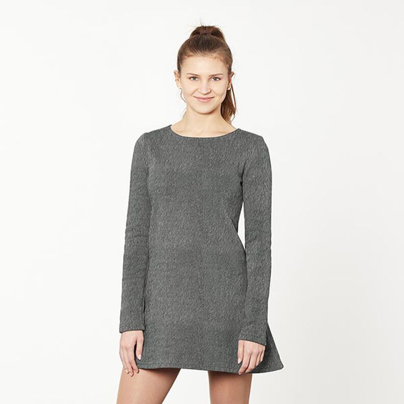 Tessuto a maglia soffice – argento anticato,  image number 4