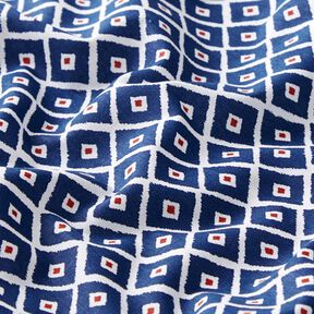 tessuto in cotone cretonne Losanghe – blu, 