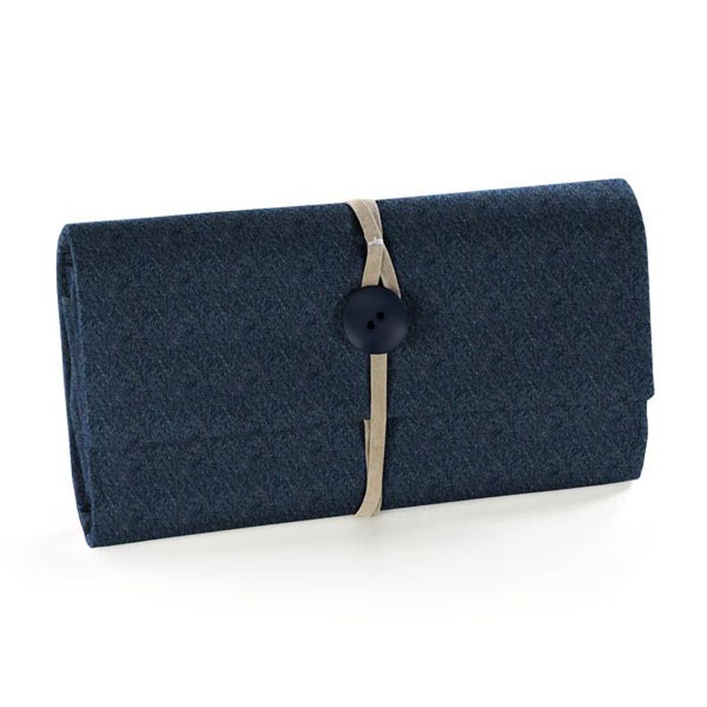 Feltro 90 cm / 1 mm di spessore – blu marino, image number 4