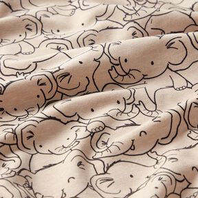 Misto cotone jersey Branco di elefanti – naturale, 