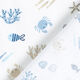 popeline di cotone sott’acqua – bianco/blu acciaio,  thumbnail number 4