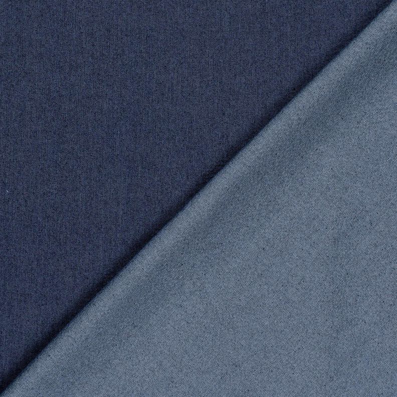 Cotone denim misto in tinta unita – blu marino,  image number 3