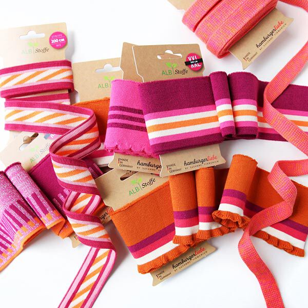 nastri jacquard bio STRIPE ME GLAM  [200 CM | 3,5 CM]  | Albstoffe | Hamburger Liebe,  image number 6