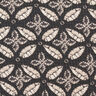 Ciffon increspato con foglie stampate – nero/beige,  thumbnail number 1