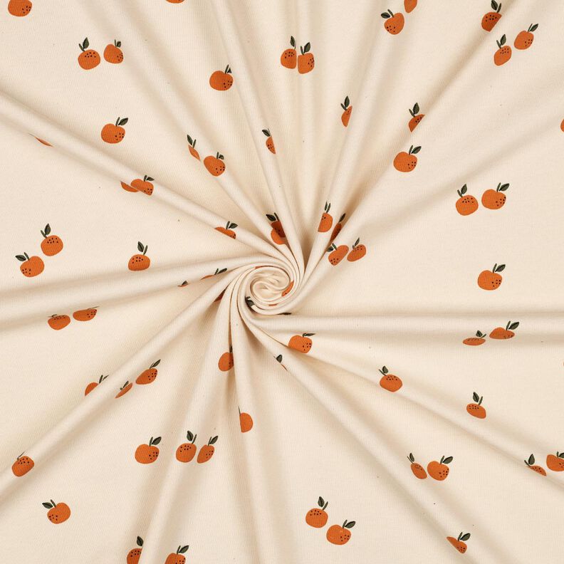 GOTS jersey di cotone arance | Poppy Fabrics – beige chiaro/caramello, image number 3