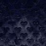 ecopelliccia cuori | Poppy Fabrics – nero-azzurro,  thumbnail number 1