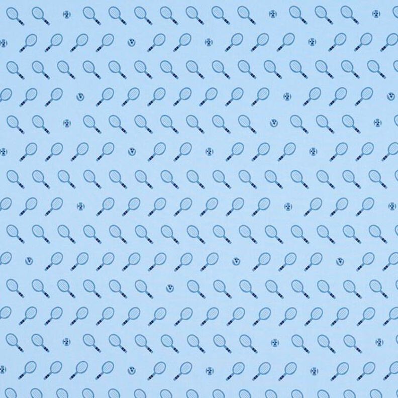 French terry, felpa estiva tennis stile rétro | PETIT CITRON – azzurro,  image number 1