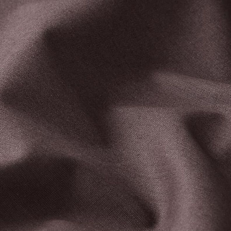 popeline di cotone tinta unita – marrone scuro,  image number 2