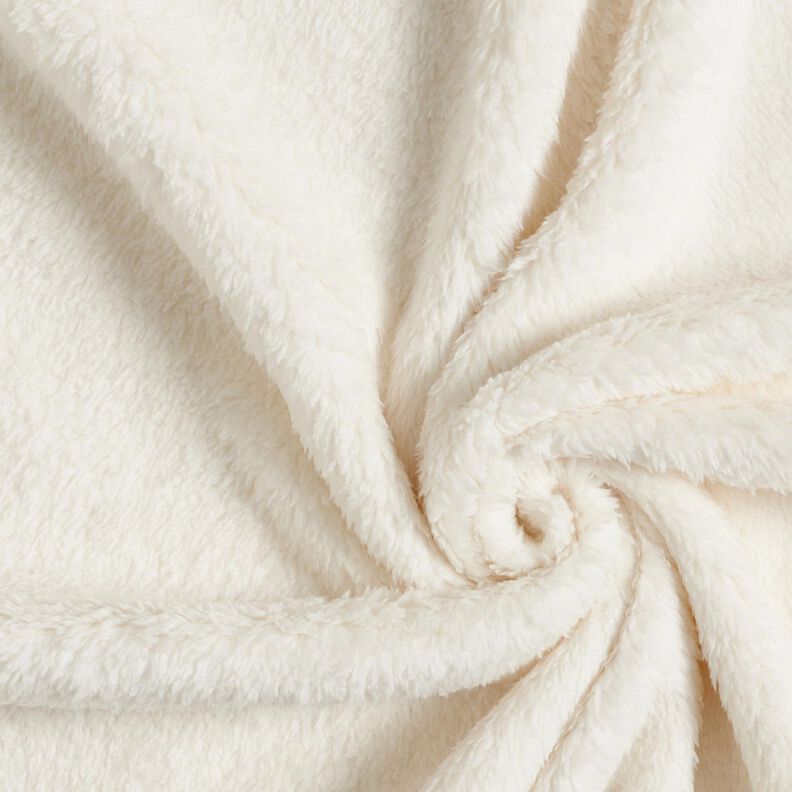 ecopelliccia Peluche tinta unita – bianco lana, image number 1