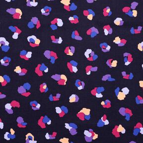 velluto a costine Macchie di leopardo colorate | Poppy Fabrics – blu marino, 
