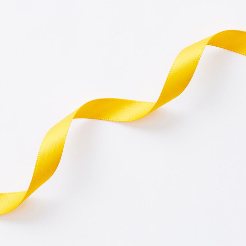 Nastro in satin [9 mm] – giallo sole,  image number 3
