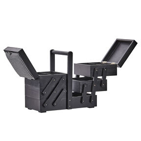 scatola portalavoro per articoli di merceria legno [36 x 19 x 30 cm] | Prym – nero, 