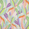 satin di cotone Foglie in stampa digitale | Poppy Fabrics – crema/verde chiaro,  thumbnail number 1
