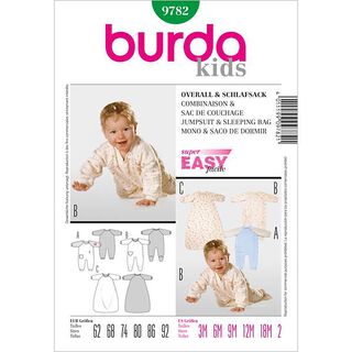 Tutina / sacco nanna neonato, Burda 9782, 