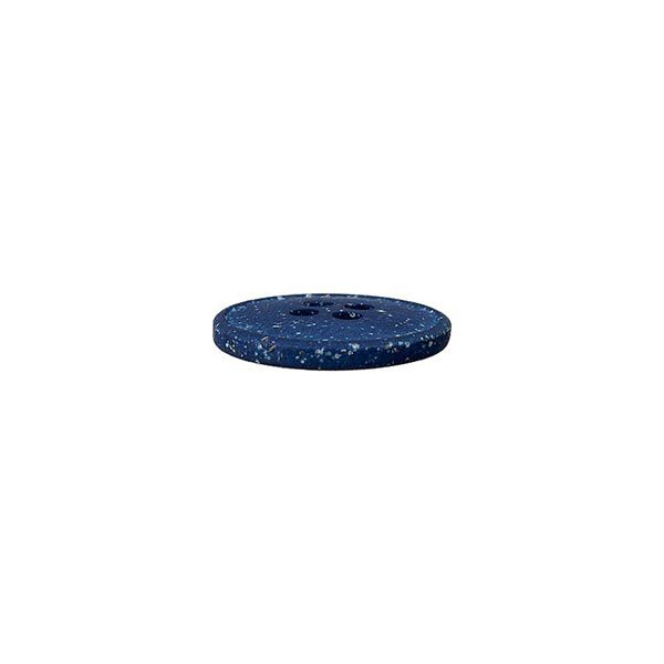 bottone in poliestere/canapa, Recycling, 4 fori – blu reale, image number 2