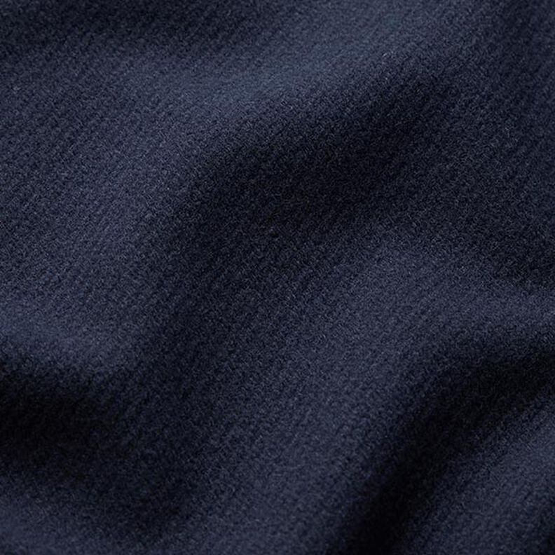 Tessuto per cappotti misto lana, tinta unita – blu notte,  image number 2