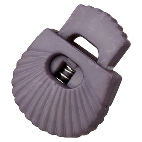 fermacorda conchiglia [Passaggio: 8 mm] – grigio, 