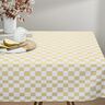 tessuto in cotone cretonne Quadro astratto – bianco/giallo vaniglia,  thumbnail number 8
