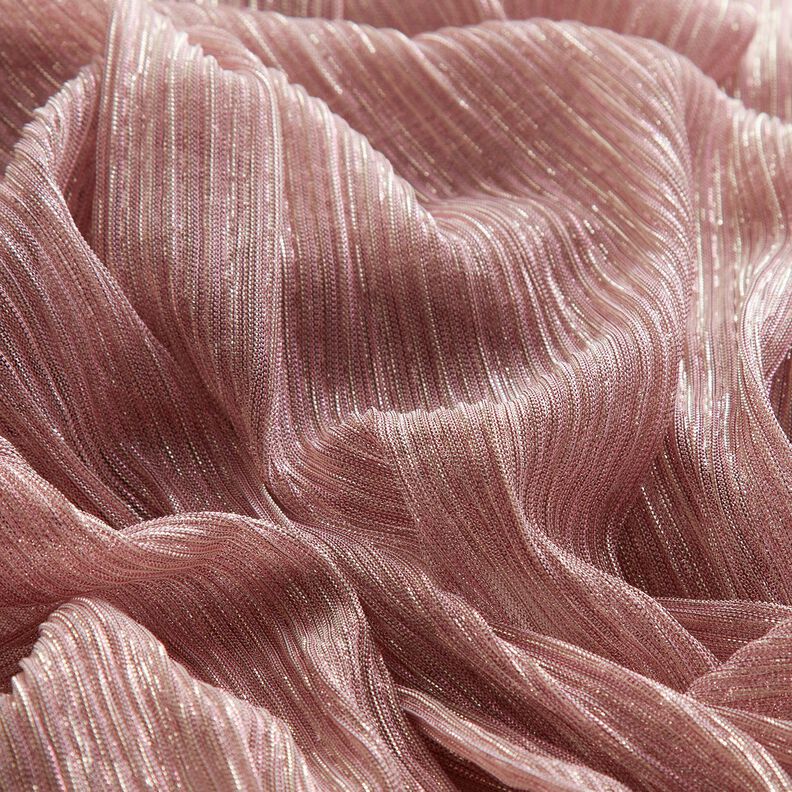 Plissettato con righe trasparenti glitterate – rosa,  image number 6