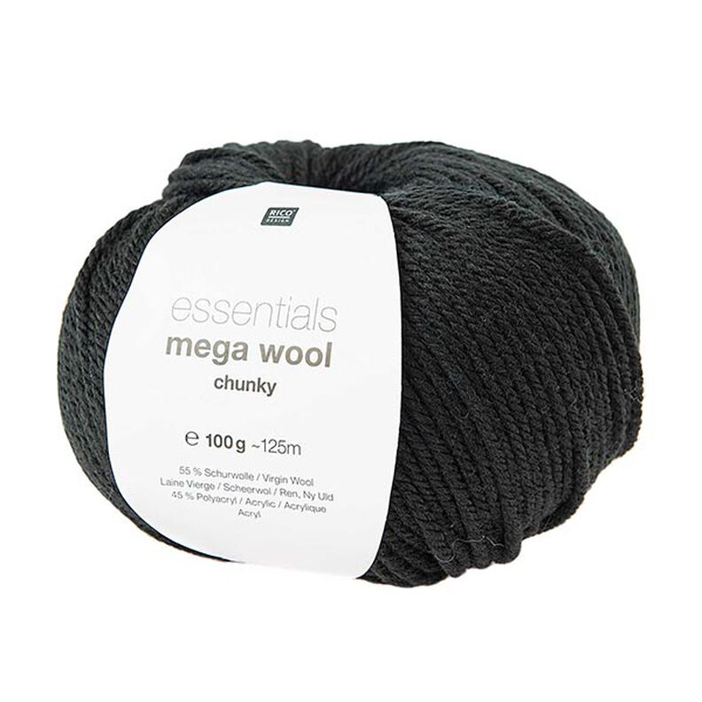 Essentials Mega Wool chunky | Rico Design – nero,  image number 1