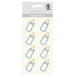 Adesivi design biberon bambini  – blu/giallo, 
