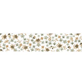 Nastro in sbieco piccoli fiori [20 mm] – canna palustre, 