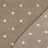 tessuto peluche Fiorellini ricamati | Poppy Fabrics – talpa scuro,  thumbnail number 4