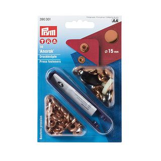 bottoni a pressione anorak, da ribadire [Ø 15 mm] - rame| Prym, 