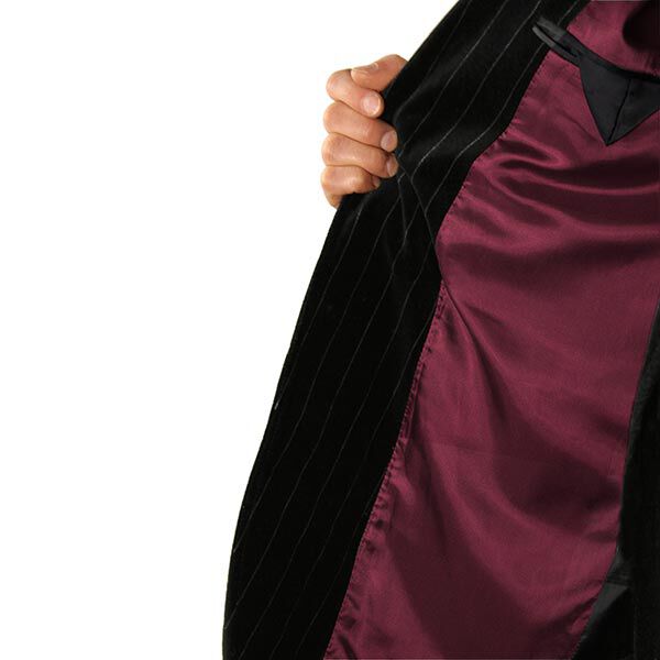 Fodera in tessuto elasticizzato in tinta unita – rosso Bordeaux, image number 5