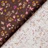 tessuto in cotone cretonne piccoli rami – marrone scuro/uva,  thumbnail number 4