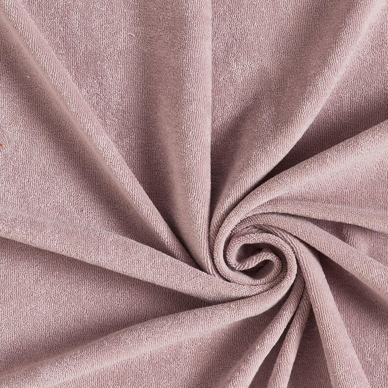 tessuto in spugna stretch tinta unita – rosa antico chiaro,  image number 1