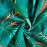tessuto arredo tessuto canvas uccelli del paradiso – verde scuro,  thumbnail number 3